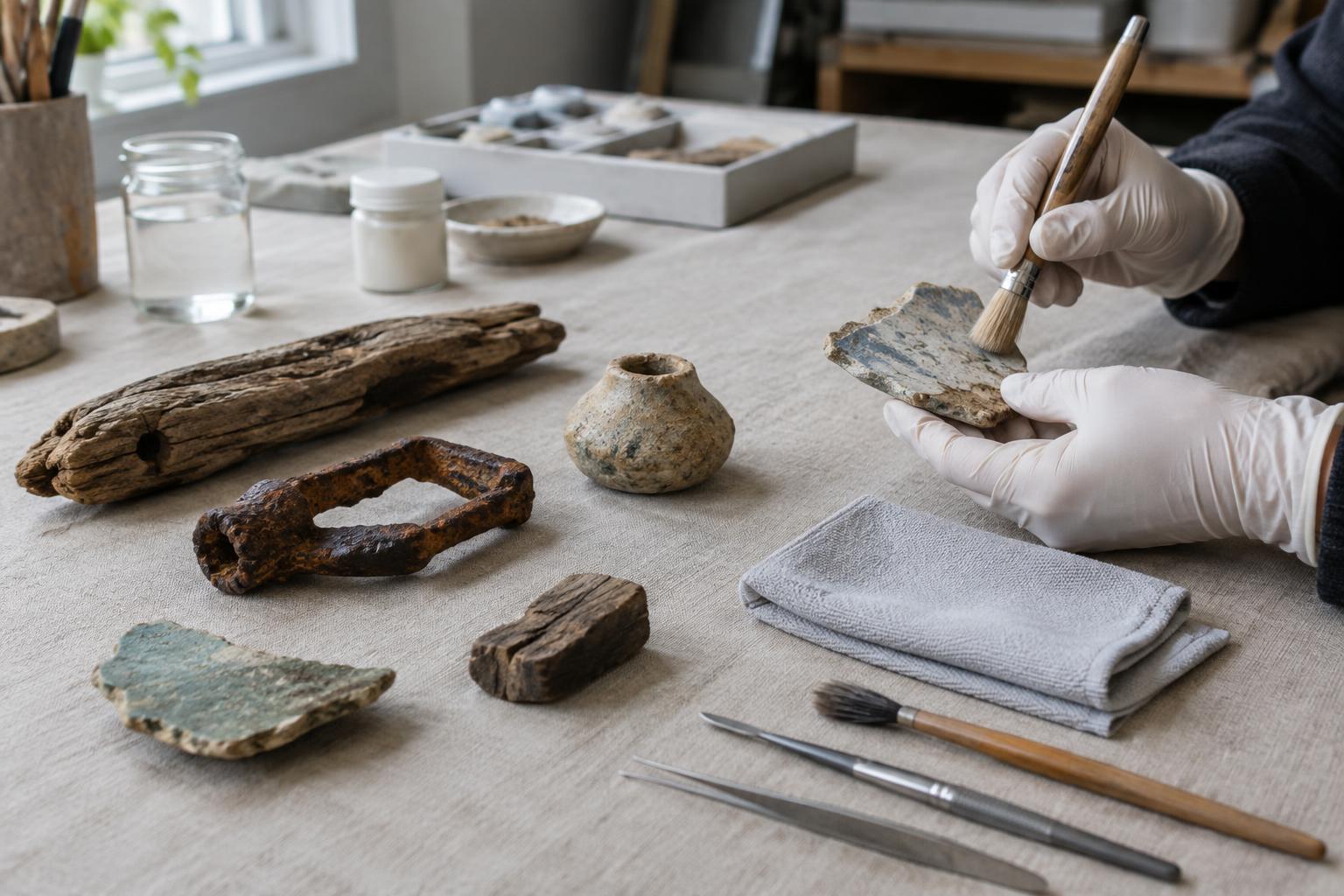 Cleaning and Stabilizing Found Objects Before Using Them in Art