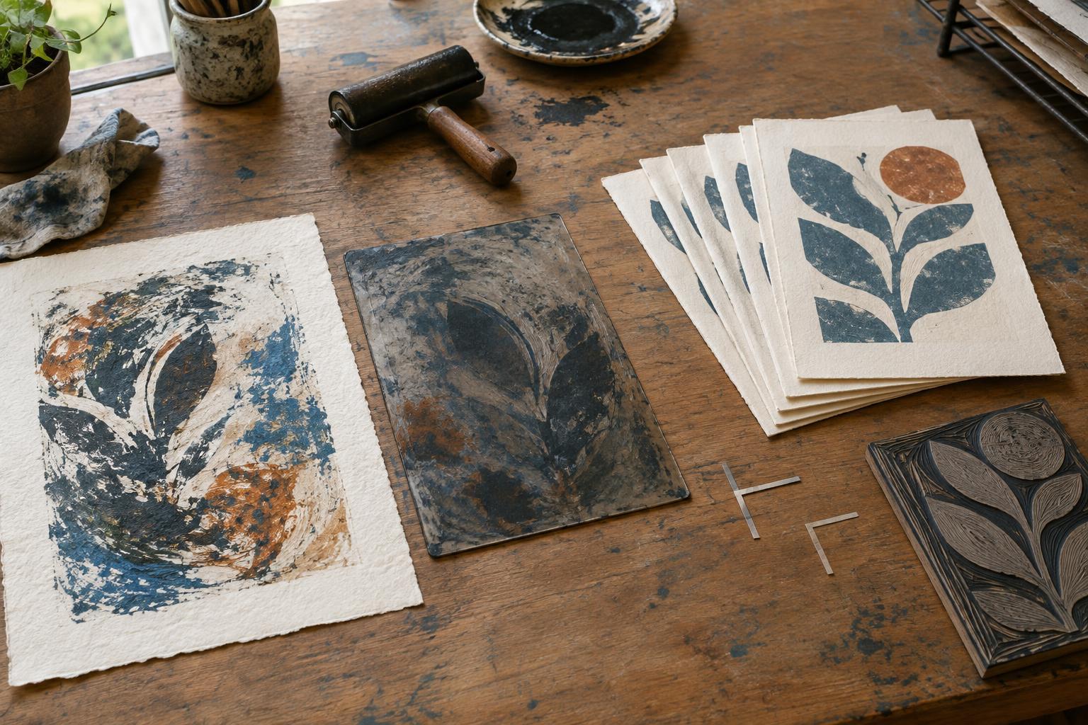 Monoprinting vs. Editioned Printmaking: How the Processes Differ